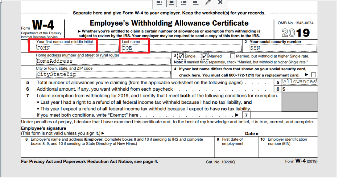DynamicPDF Fillable PDF Output