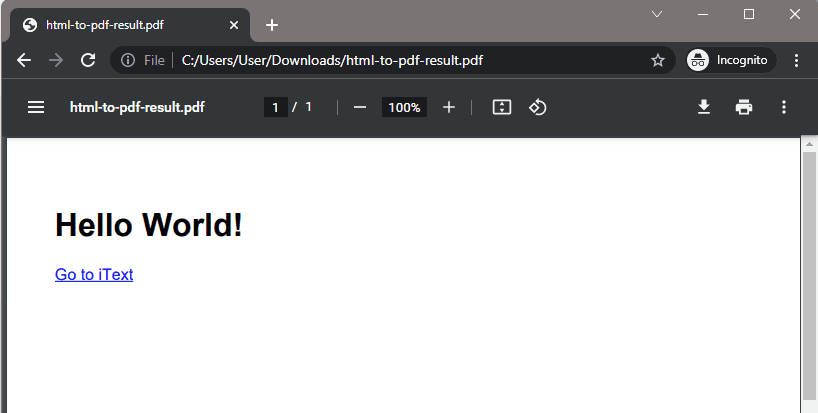 iText HTML To PDF Output