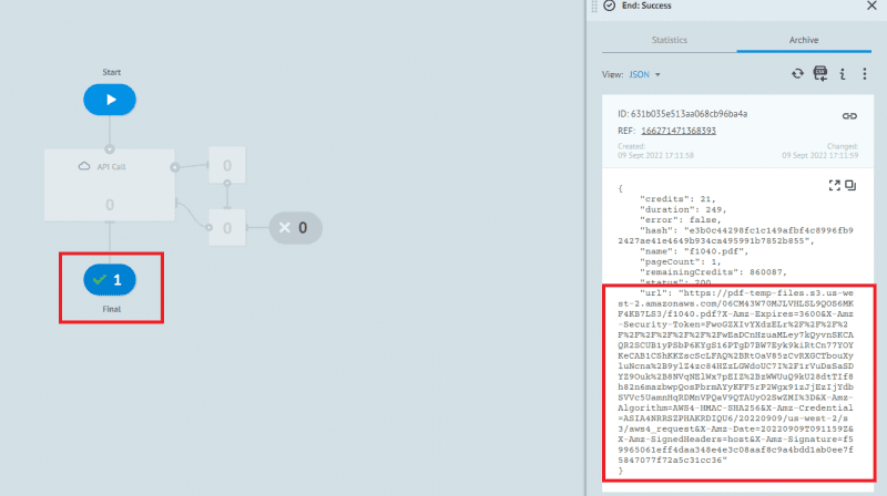 Fill PDF Form Output