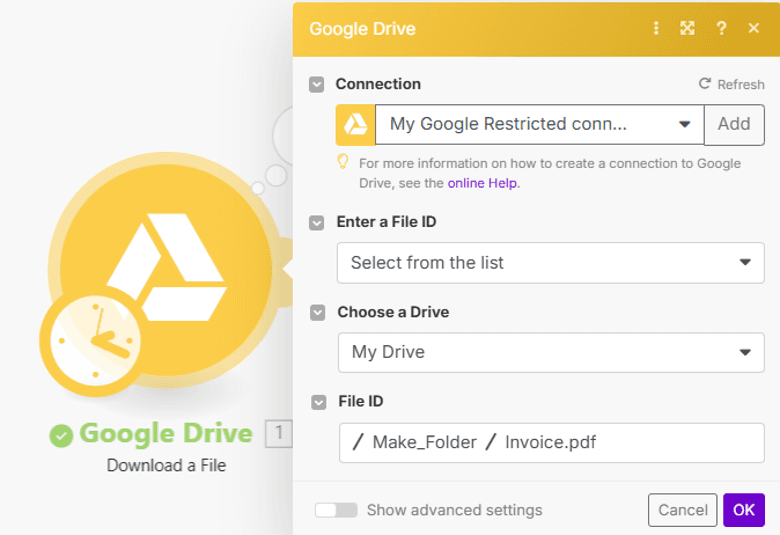 Configure Google Drive