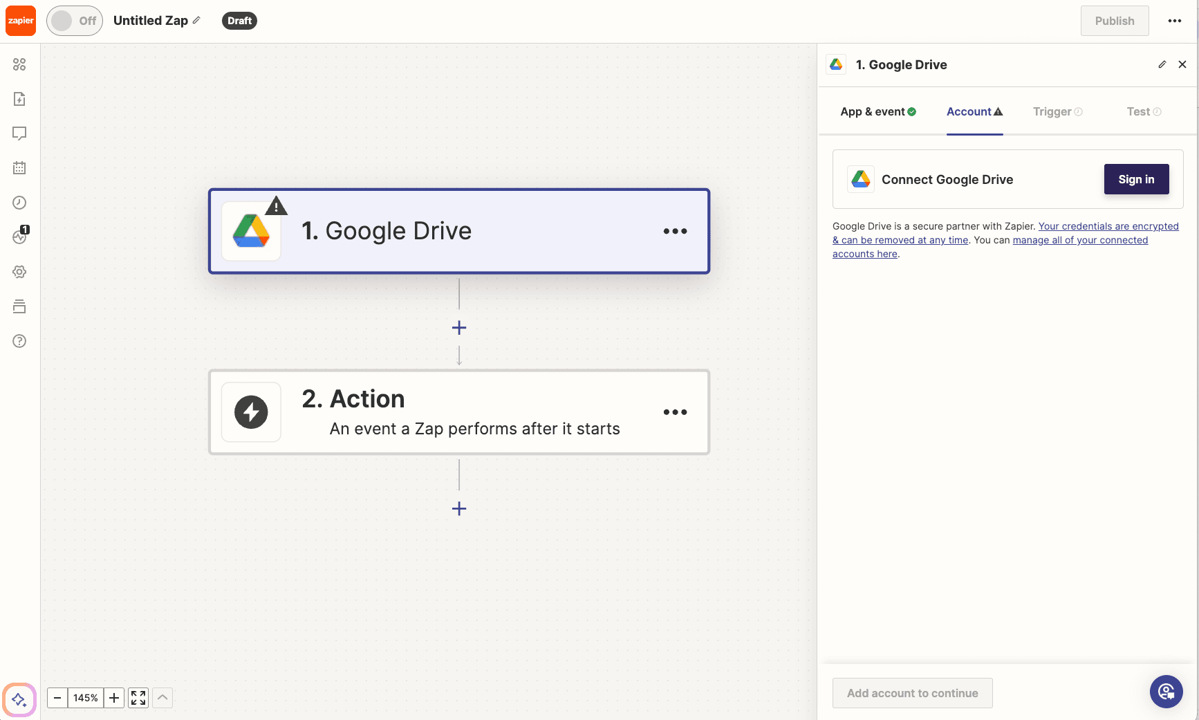 Connect Google Account