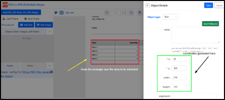 Generated Coordinates