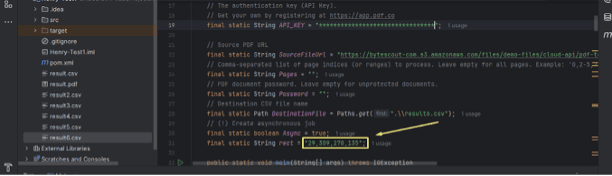 Insert Coordinates into Code