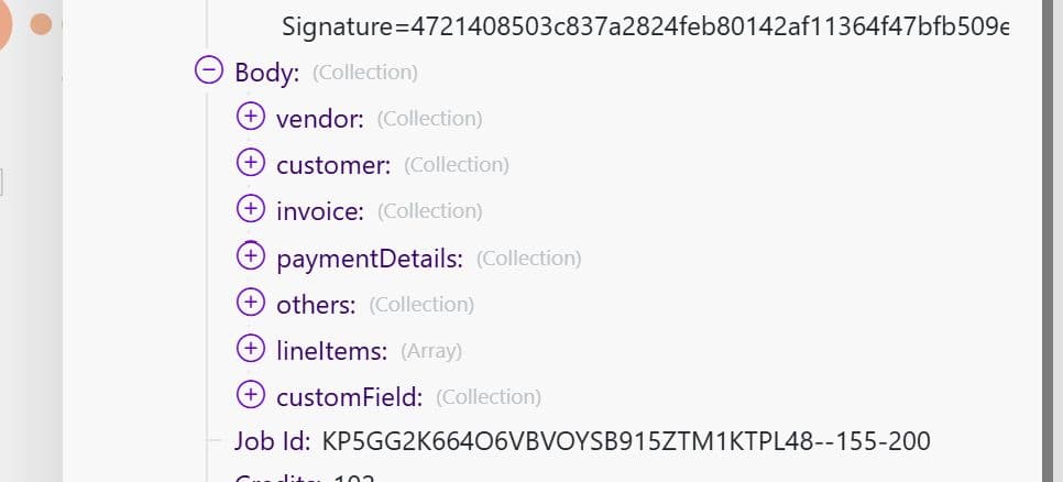 Run Scenario to Parse Invoice Data