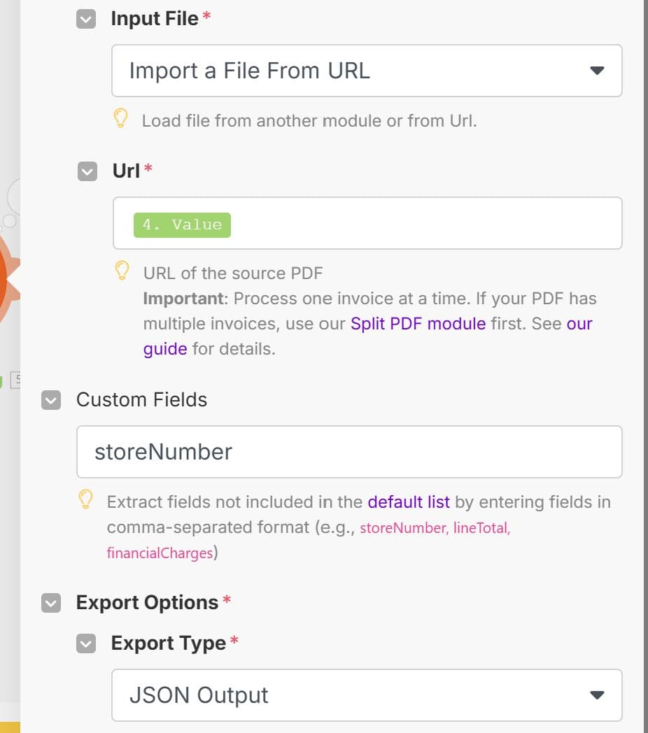 Configure Parse a Document Module