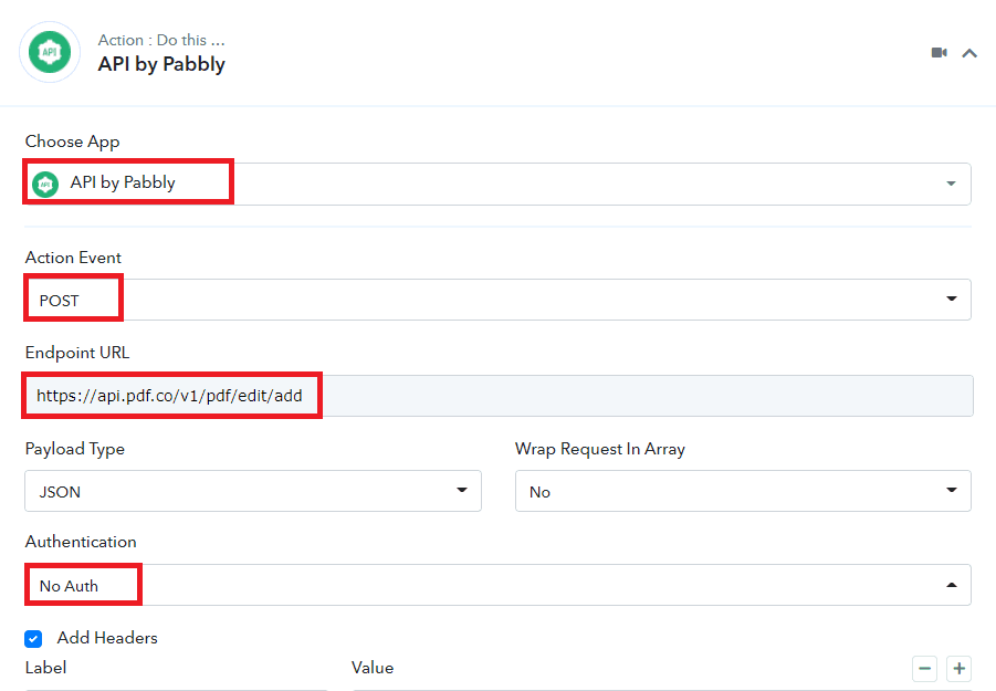 Add PDF.co Web API Endpoint