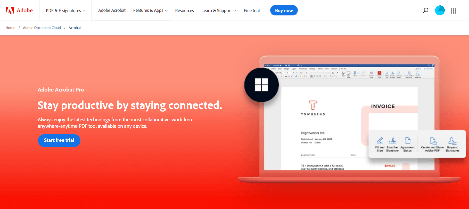 Adobe Acrobat Pro Screenshot