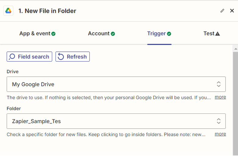 Setup Google Drive Configuration