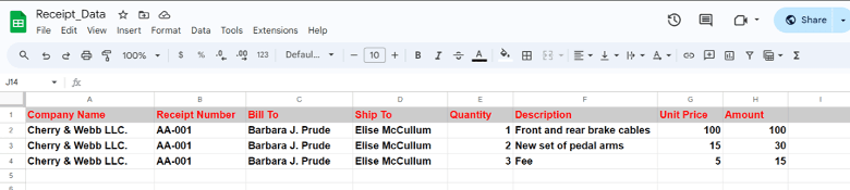 Open Google Sheets Spreadsheet
