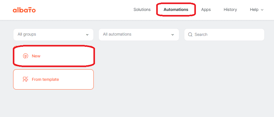 Screenshot of Autmoated Process on Albato