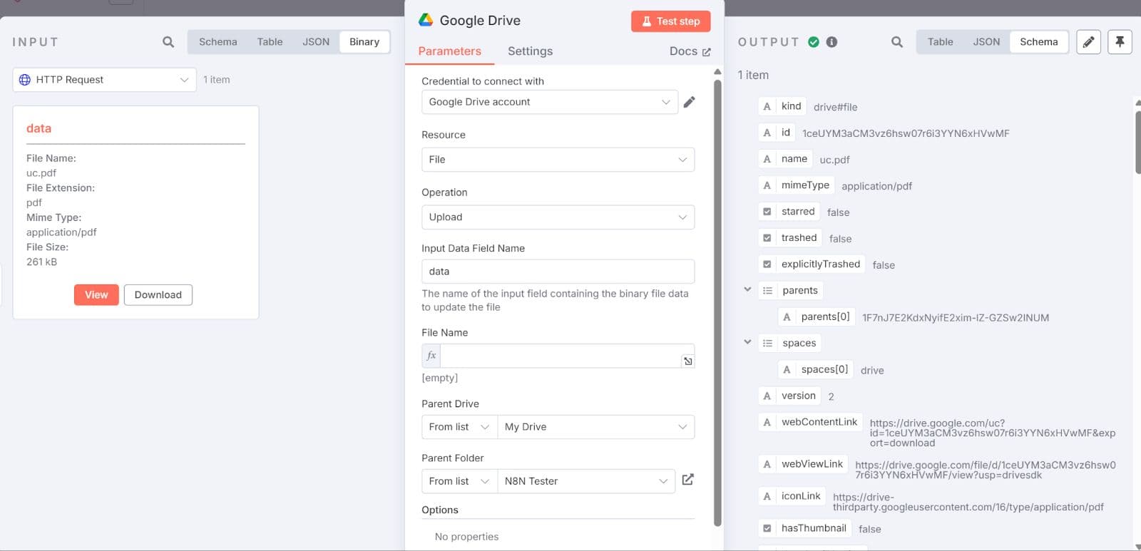 Upload to Google Drive