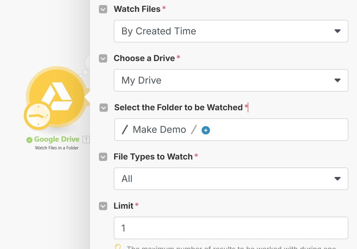 Configure Google Drive Module